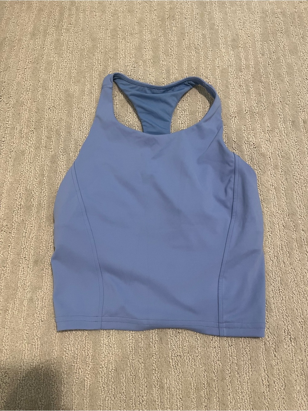 lululemon athletica Wundertrain Racerback Tank Medium Support, B/C - Prep Blue